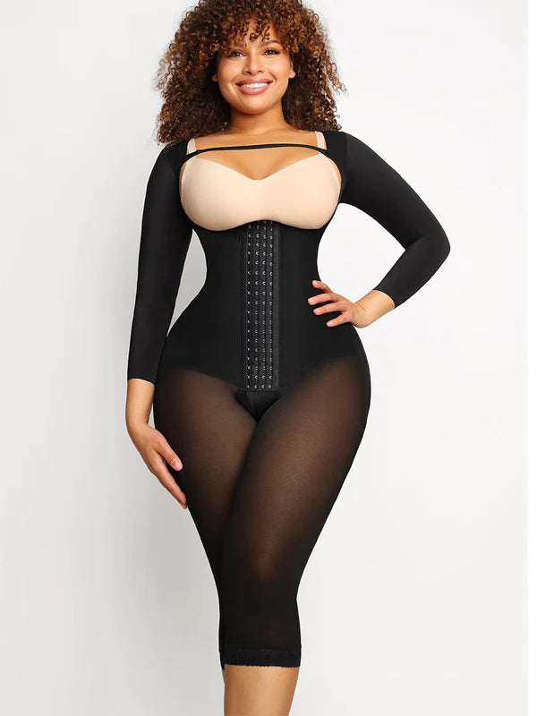 *U-shaped Free Cutting Cuff Design Postsurgical Breast Support Butt Lifting Fajas