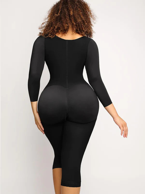 *U-shaped Free Cutting Cuff Design Postsurgical Breast Support Butt Lifting Fajas