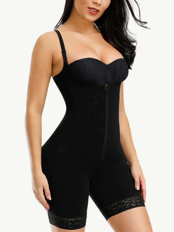 3 Layers of Abdomen Adjustable Strap Postsurgical Full Body Shaper