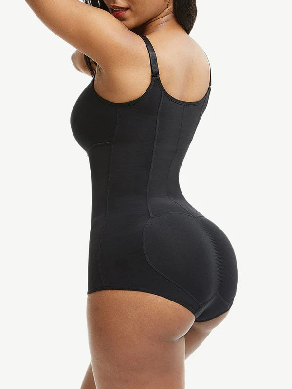 Large Size Full Body Shaper Fajas Front Zipper Smooth Abdomen