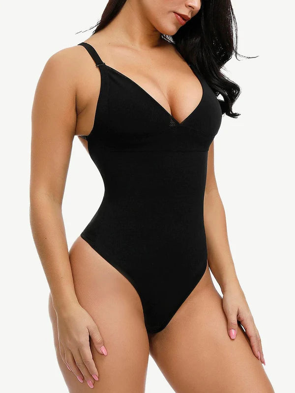 *Curve Creator Breathable Sexy Adjustable Strap Solid Color Full Body Shaper Shaperwear