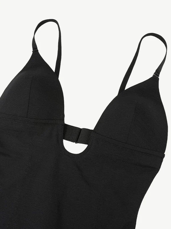 *Full Body Shaper Wired Plunge Collar Smooth Silhouette