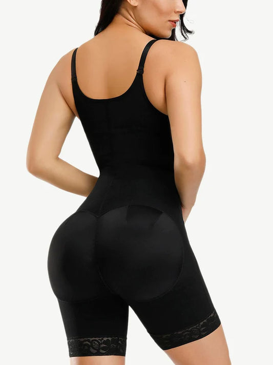 3 Layers of Abdomen Adjustable Strap Postsurgical Full Body Shaper